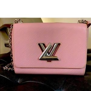 Louis Vuitton Epi pink Twist mm Rose Ballerina Bag